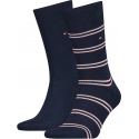 Skarpetki Męskie Tommy Hilfiger 701220242 002 Th Men Sock 2P Tommy Stripe