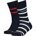 Skarpetki Dziecięce Tommy Hilfiger 701220265 001 Th Kids Sock 2P Breton