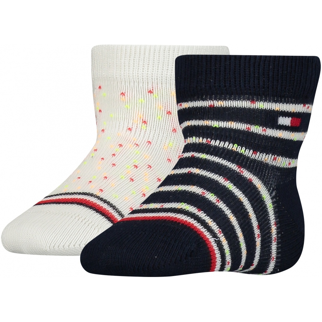 Skarpetki Niemowlęce Tommy Hilfiger 701220275 001 Th Baby Sock 2P Neppy