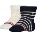 Socks Tommy Hilfiger 701220275 001 Th Baby Sock 2P Neppy Stripes 1
