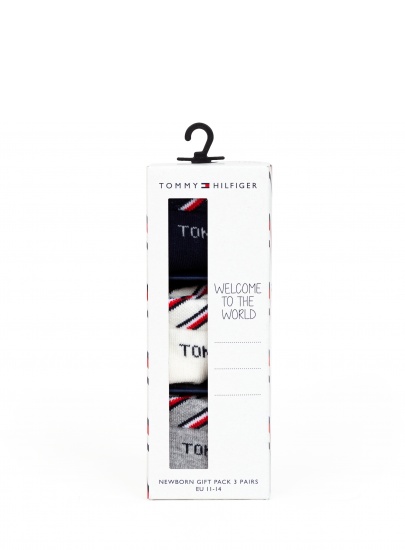 Zestaw Skarpetki Niemowlęce Tommy Hilfiger 701220277 001 Th Baby Sock 3P