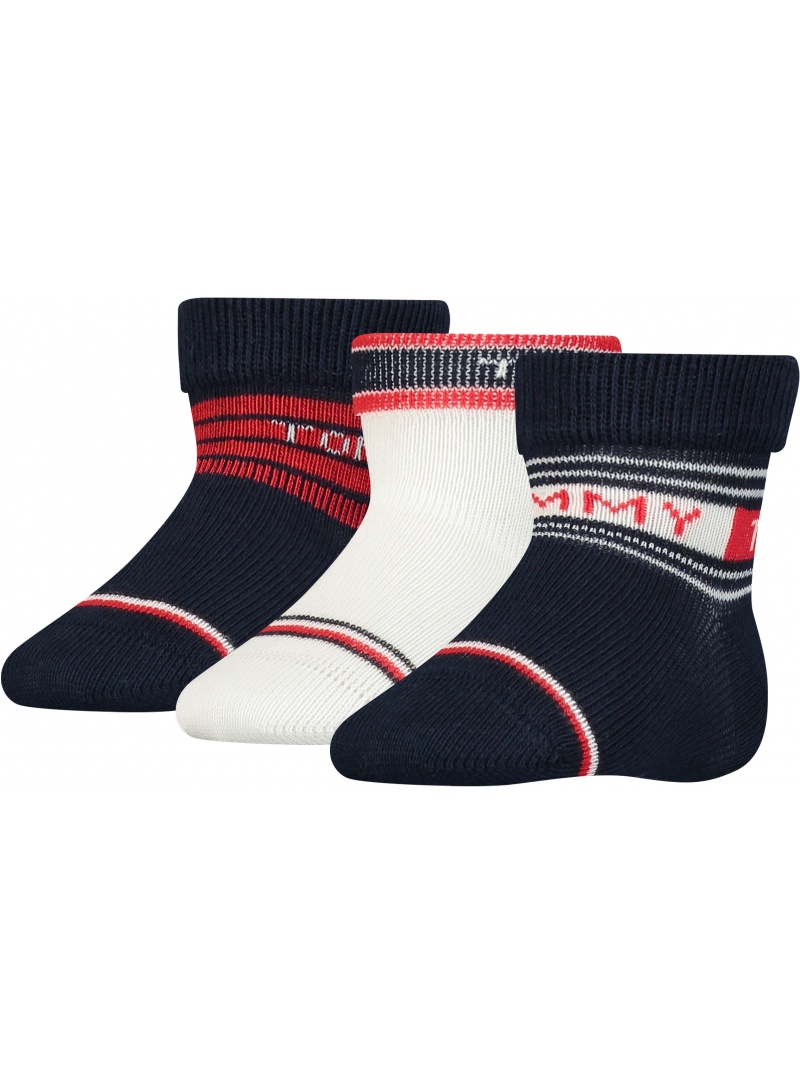 Zestaw Skarpetki Niemowlęce Tommy Hilfiger 701220278 001 Th Baby Sock 3P