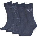 Zestaw Skarpetki Męskie Tommy Hilfiger 701220146 003 Th Men Sock 4P Tin