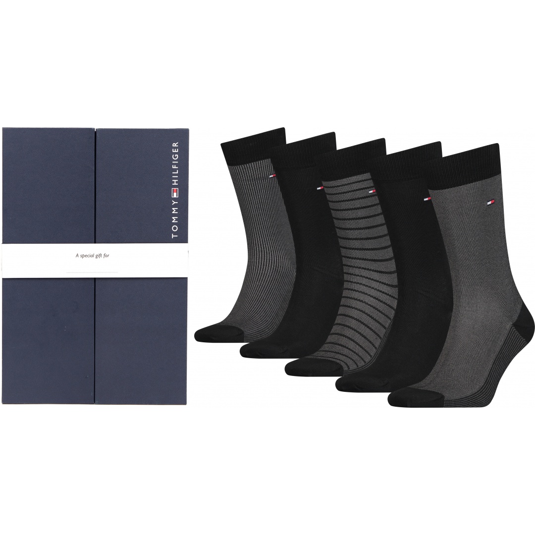 Zestaw Skarpetki Męskie Tommy Hilfiger 701220144 002 Th Men Sock 5P