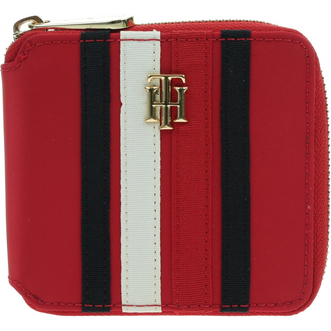 Portfel Damski TOMMY HILFIGER Poppy Med Zip AW0AW13656 XLG