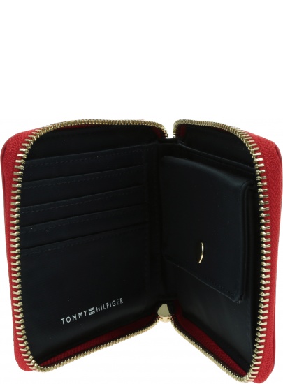 Portfel Damski TOMMY HILFIGER Poppy Med Zip AW0AW13656 XLG