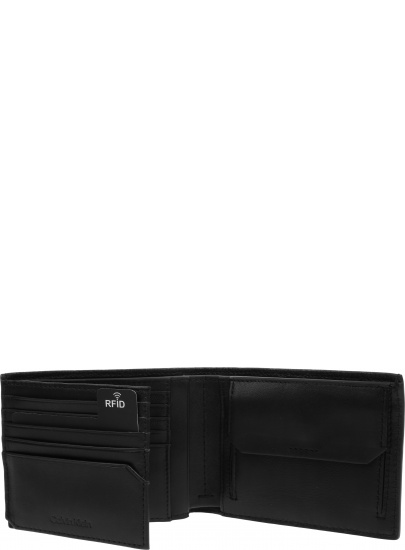 Portfel Męski CALVIN KLEIN Minimalism Trifold W Coin K50K509614 BAX
