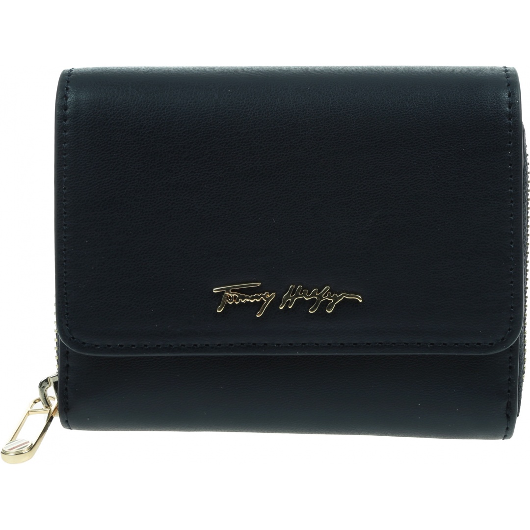 Mały Portfel Damski TOMMY HILFIGER Iconic Tommy Med Wallet AW0AW12073 C7H