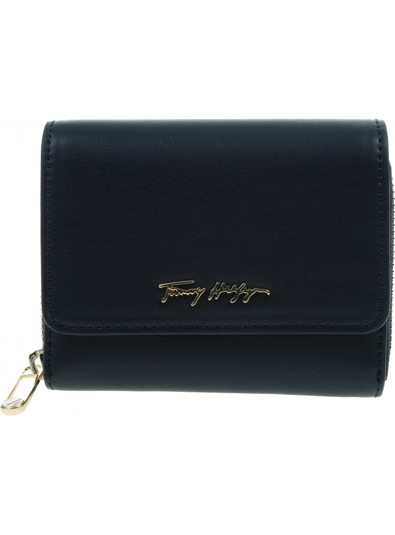 Mały Portfel Damski TOMMY HILFIGER Iconic Tommy Med Wallet AW0AW12073 C7H