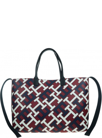 Torebka TOMMY HILFIGER Iconic Tommy Tote Monogram AW0AW12825 XJS