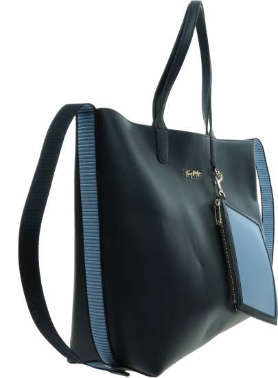 Torebka TOMMY HILFIGER Iconic Tommy Tote AW0AW12017 C7H