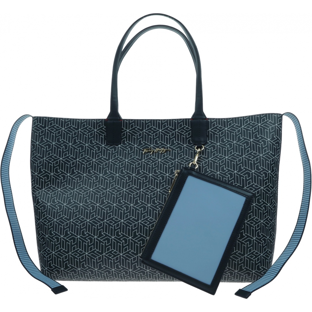 Torebka TOMMY HILFIGER Iconic Tommy Tote Monogram AW0AW12321 C7H