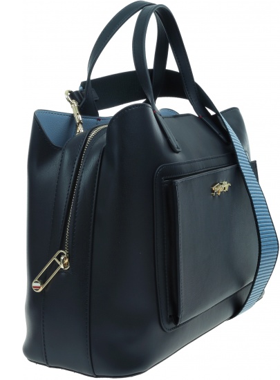 Torebka TOMMY HILFIGER Iconic Tommy Satchel AW0AW11996 C7H