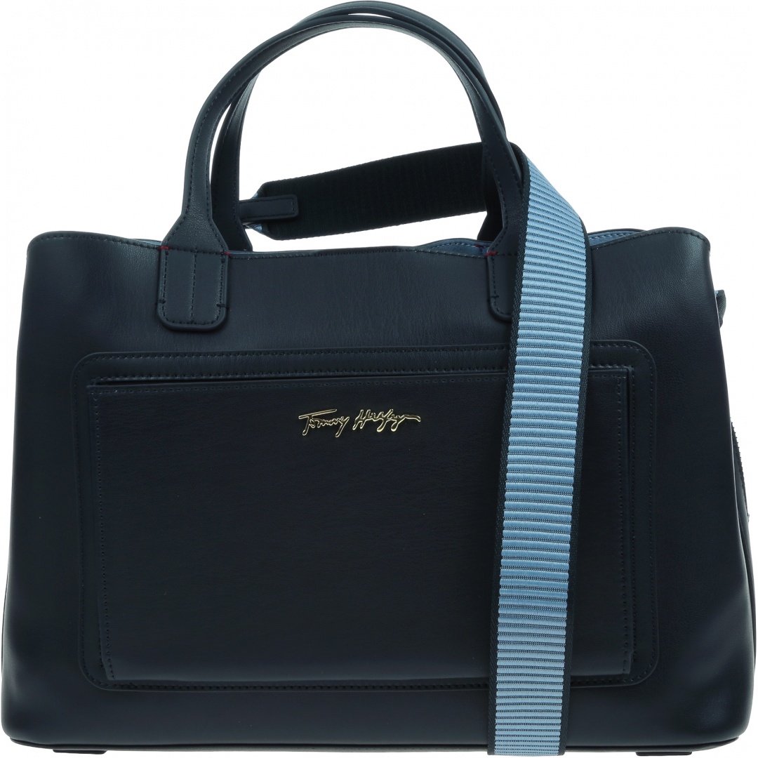 Torebka TOMMY HILFIGER Iconic Tommy Satchel AW0AW11996 C7H