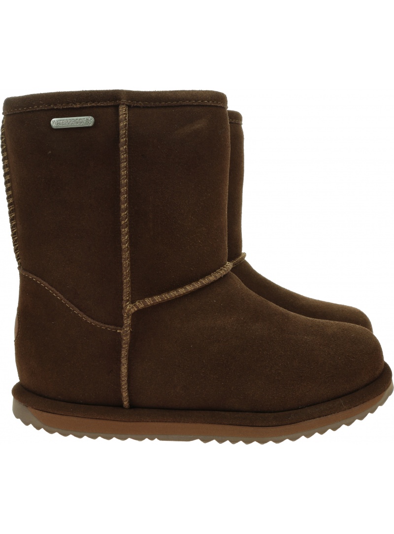 Wodoodporne Kozaki Buty EMU AUSTRALIA Brumby Lo Teens T10773 Oak