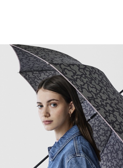 Długi Parasol na Kiju TOUS 2001538213 Paraguas Grande Kaos Icon Nude-Jeans