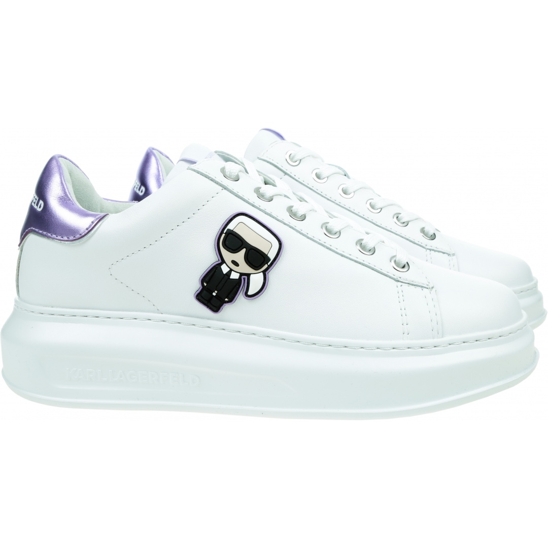 Sneakersy KARL LAGERFELD Kapri Karl Iconic Lo Lace KL62530 01V