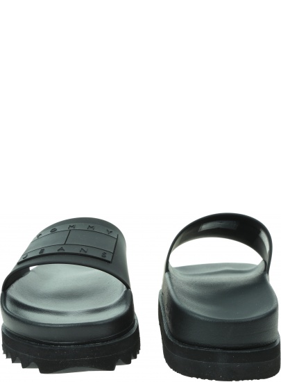 Klapki Damskie TOMMY JEANS Elev Flatform Pool Slide EN0EN02110 0GJ