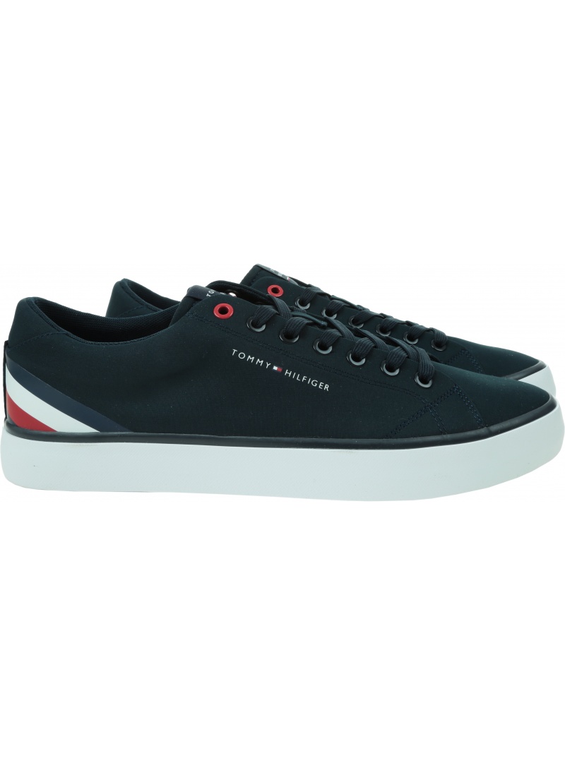 Trampki TOMMY HILFIGER TH Hi Vulc Core Low Stripes FM0FM04735 DW5