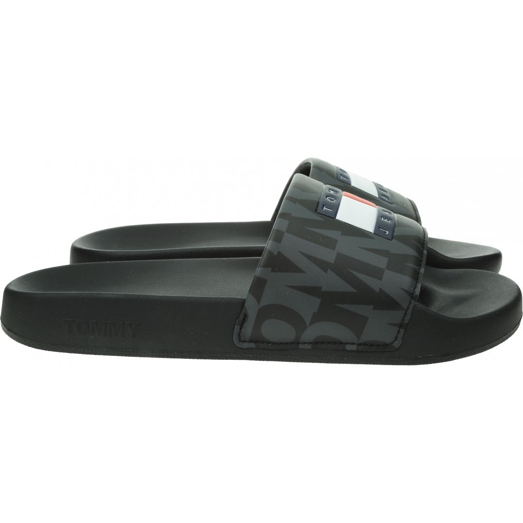 Klapki Męskie TOMMY JEANS Pool Slide Print EM0EM01146 BDS