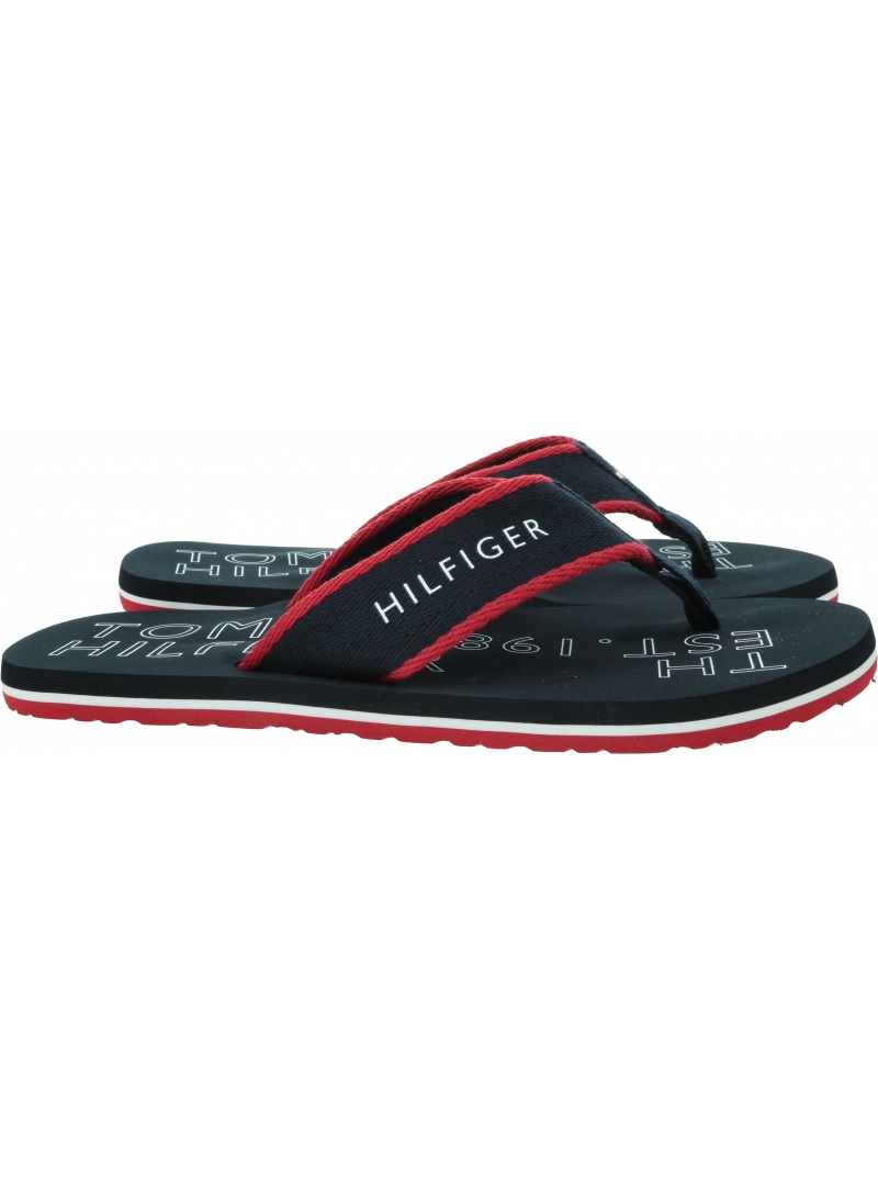 Japonki Męskie TOMMY HILFIGER Sporty Hilfiger Beach Sandal FM0FM04469 DW5