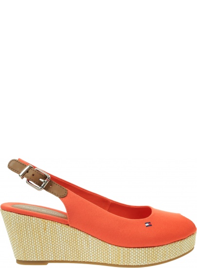 Espadryle Damskie TOMMY HILFIGER Iconic Elba Sling Back Wedge FW0FW04788