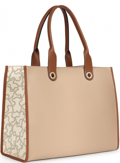 Torebka TOUS 2001660243 Shopping XL Amaya K Icon Brown Beige