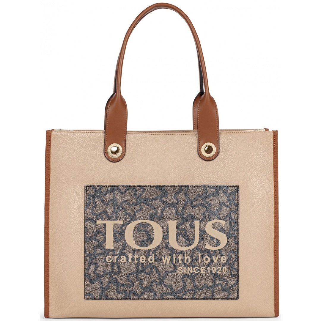 Torebka TOUS 2001660243 Shopping XL Amaya K Icon Brown Beige