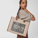 Torebka TOUS 2001660243 Shopping XL Amaya K Icon Brown Beige