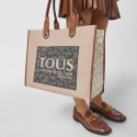 Torebka TOUS 2001660243 Shopping XL Amaya K Icon Brown Beige