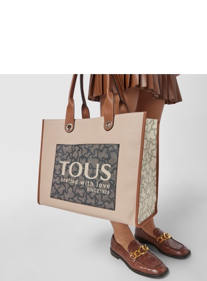 Torebka TOUS 2001660243 Shopping XL Amaya K Icon Brown Beige