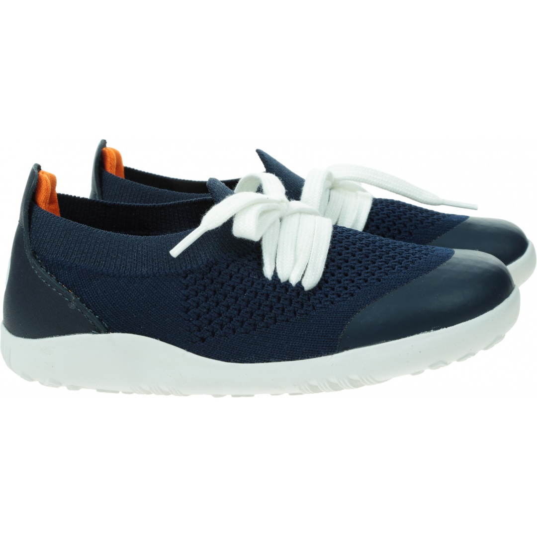 Ultralekkie Buty BOBUX Play Knit Navy + Orange 636416