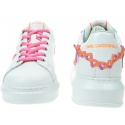 Sneakersy KARL LAGERFELD Kapri Whipstitch Lo Lace KL62572 01P