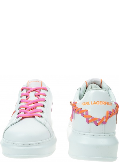 Sneakersy KARL LAGERFELD Kapri Whipstitch Lo Lace KL62572 01P
