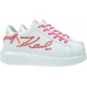 Sneakersy KARL LAGERFELD Kapri Whipstitch Lo Lace KL62572 01P