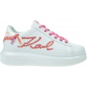 Sneakersy KARL LAGERFELD Kapri Whipstitch Lo Lace KL62572 01P