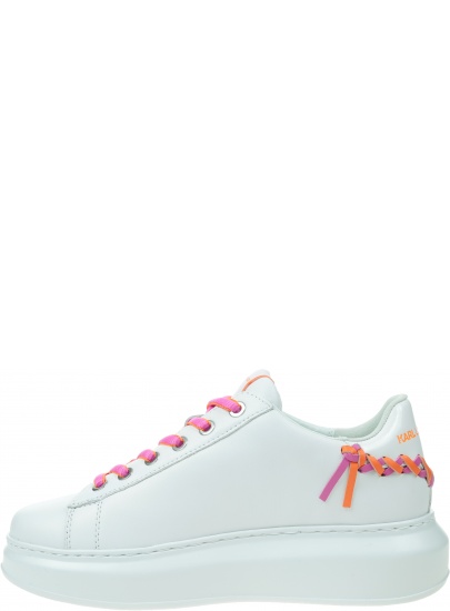 Sneakersy KARL LAGERFELD Kapri Whipstitch Lo Lace KL62572 01P