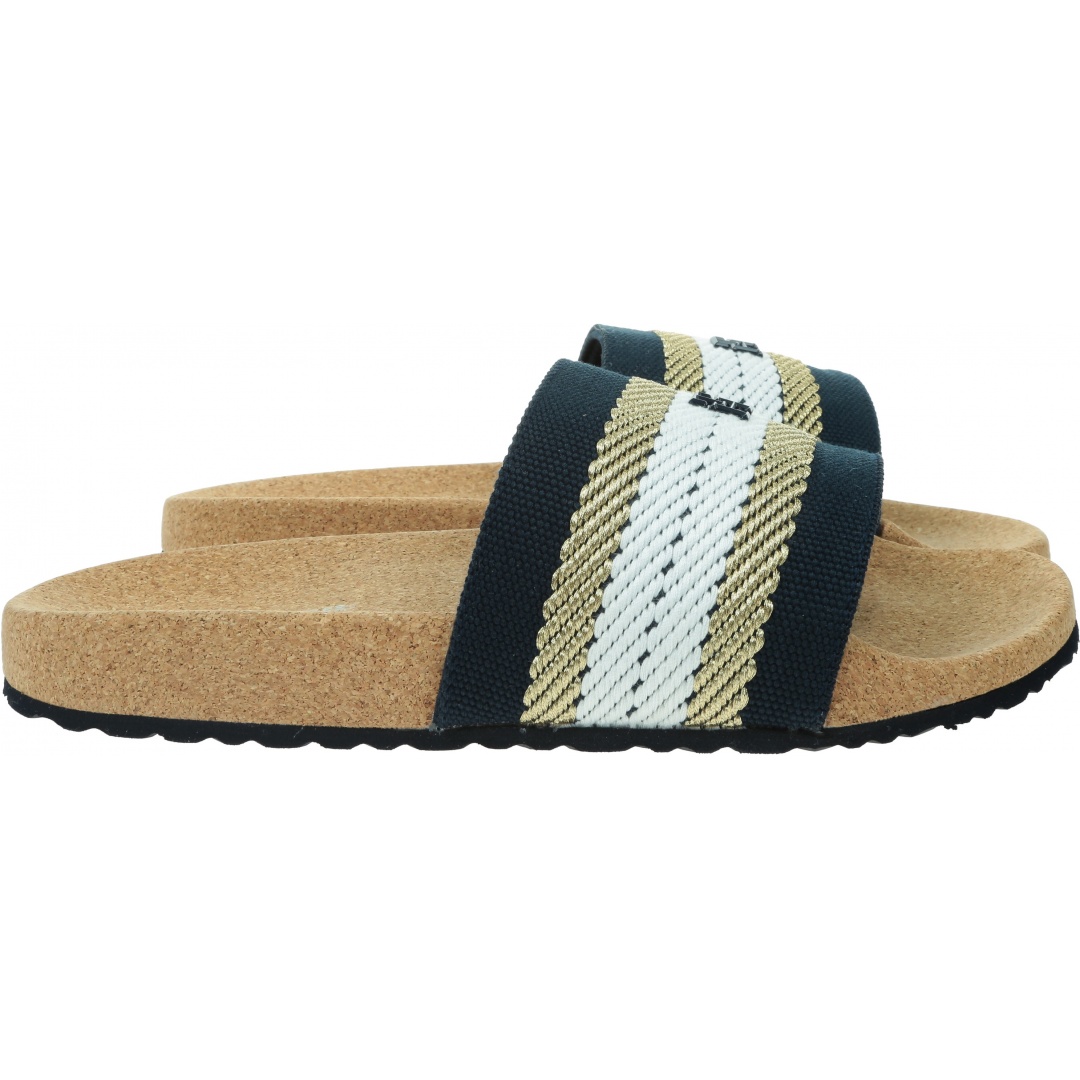 Klapki Damskie TOMMY HILFIGER Tommy Fresh Webbing Slide FW0FW06983 DW6
