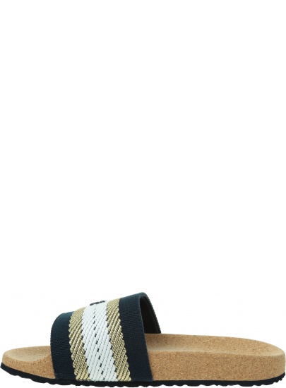 Klapki Damskie TOMMY HILFIGER Tommy Fresh Webbing Slide FW0FW06983 DW6
