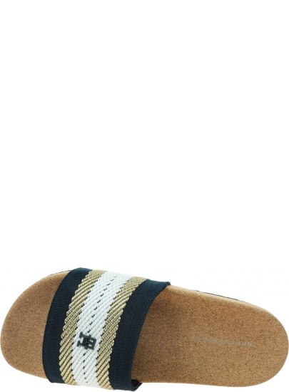 Klapki Damskie TOMMY HILFIGER Tommy Fresh Webbing Slide FW0FW06983 DW6