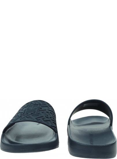 Klapki Męskie TOMMY HILFIGER Rubber Th Monogram Pool Slide FM0FM04464 DW5