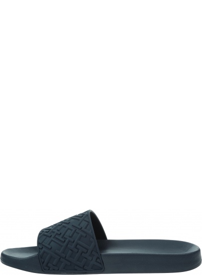 Klapki Męskie TOMMY HILFIGER Rubber Th Monogram Pool Slide FM0FM04464 DW5
