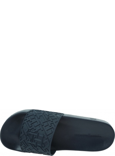 Klapki Męskie TOMMY HILFIGER Rubber Th Monogram Pool Slide FM0FM04464 DW5