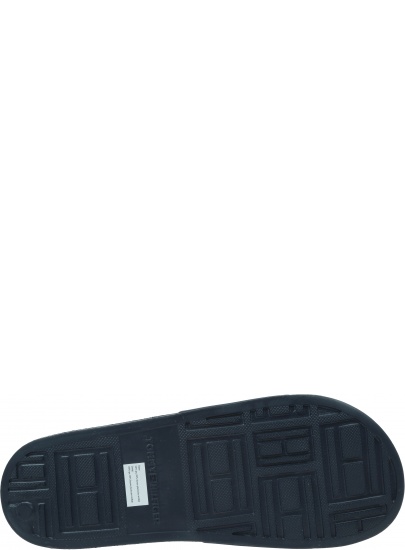 Klapki Męskie TOMMY HILFIGER Rubber Th Monogram Pool Slide FM0FM04464 DW5