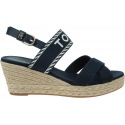 Espadryle TOMMY HILFIGER Seasonal Webbing Mid Wedge FW0FW07091 DW6