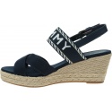 Espadryle TOMMY HILFIGER Seasonal Webbing Mid Wedge FW0FW07091 DW6