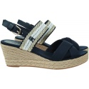 TOMMY HILFIGER Golden Webbing Mid Wedge FW0FW07090 DW6 2