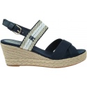 TOMMY HILFIGER Golden Webbing Mid Wedge FW0FW07090 DW6 3