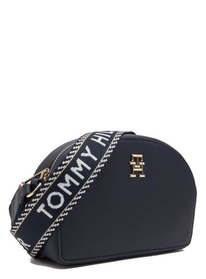 Torebka na Szerokim Pasku TOMMY HILFIGER Tommy Life Half Moon Camera Bag