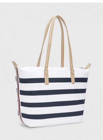 Torebka TOMMY HILFIGER Poppy Tote Corp Stripes AW0AW14775 0GY